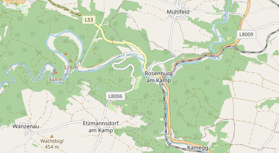 Destination d'excursion sur la carte