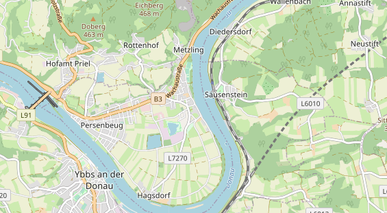 Destinazione dell'escursione sulla carta