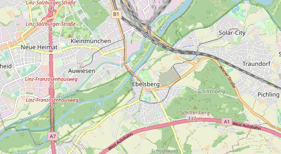 Destination d'excursion sur la carte