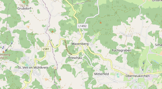 Excursiebestemming op kaart