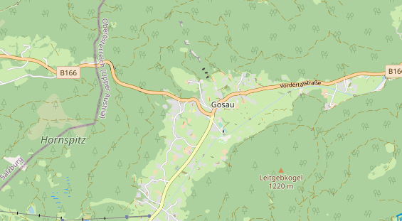 Destinazione dell'escursione sulla carta