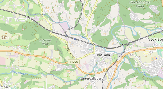 Destinazione dell'escursione sulla carta