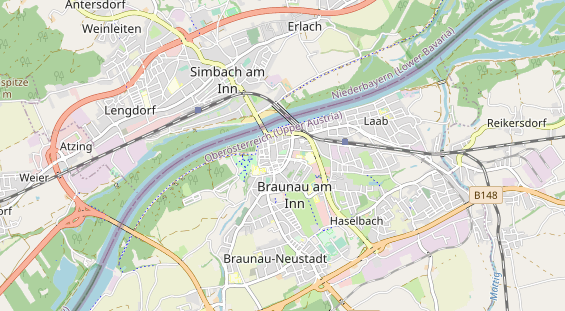 Excursiebestemming op kaart