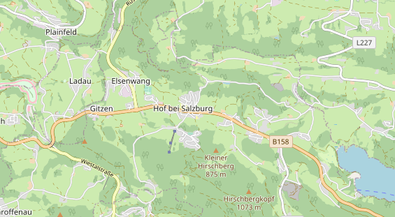 Destinazione dell'escursione sulla carta