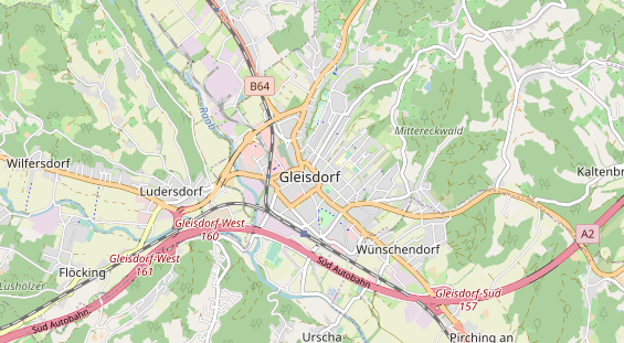 Excursiebestemming op kaart