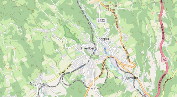 Destination d'excursion sur la carte