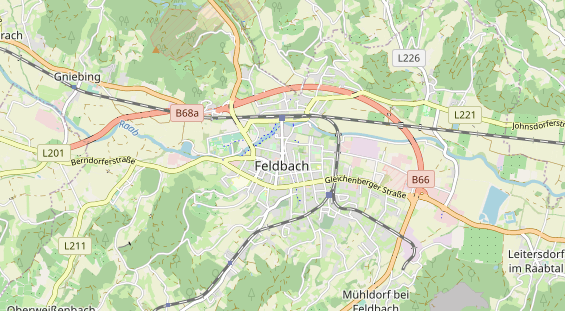 Destinazione dell'escursione sulla carta