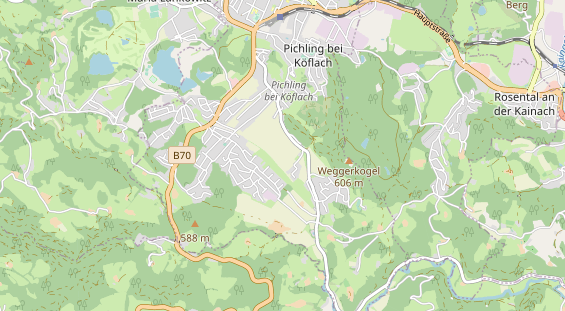 Excursiebestemming op kaart