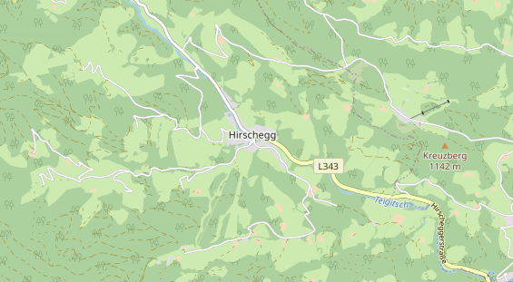 Excursiebestemming op kaart