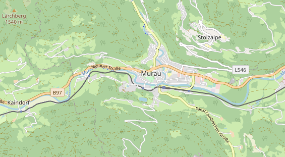 Destinazione dell'escursione sulla carta