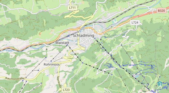 Destination d'excursion sur la carte