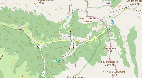 Excursiebestemming op kaart