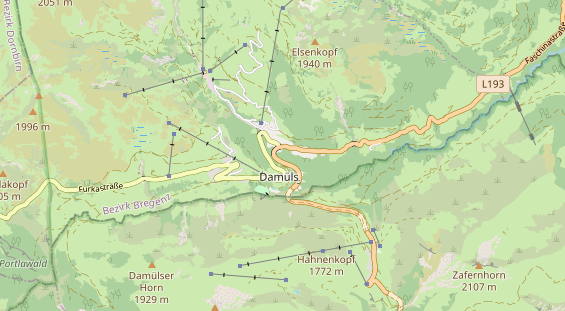 Ausflugsziel auf Karte
