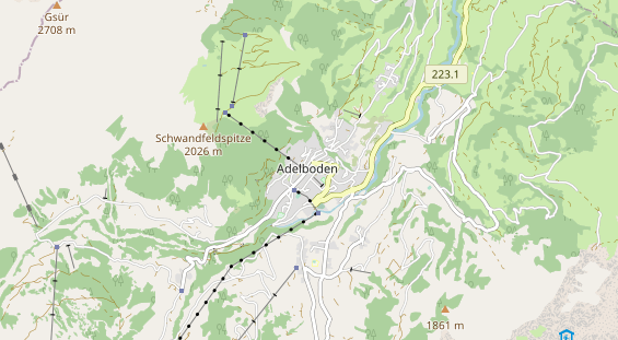 Ausflugsziel auf Karte