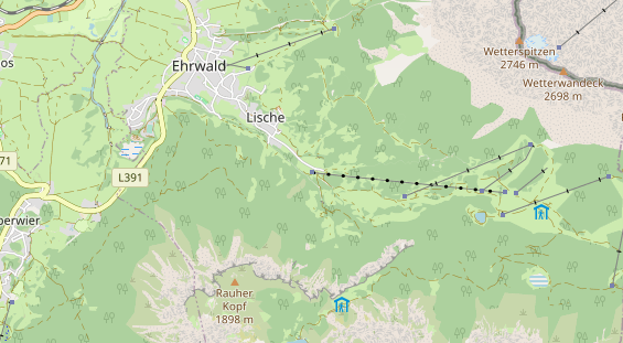 Ausflugsziel auf Karte