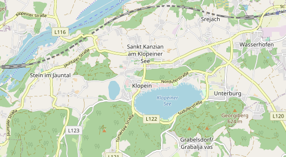 Excursiebestemming op kaart