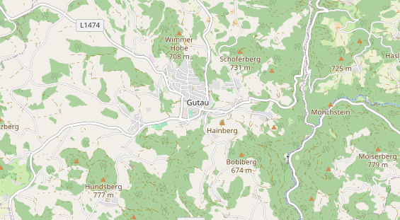 Destinazione dell'escursione sulla carta