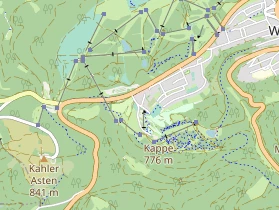 Destination d'excursion sur la carte