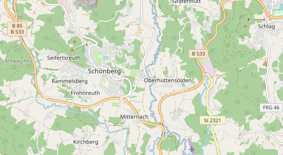 Ausflugsziel auf Karte