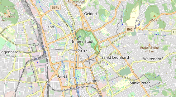 Excursiebestemming op kaart