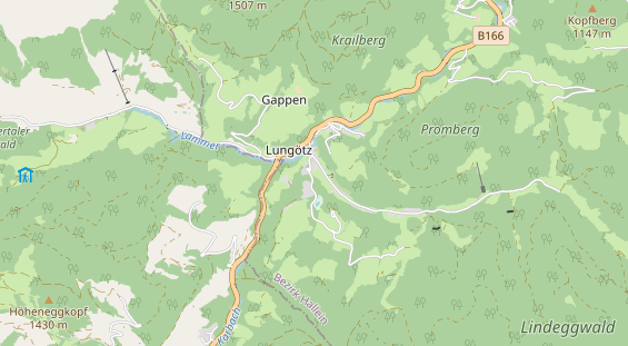 Destination d'excursion sur la carte