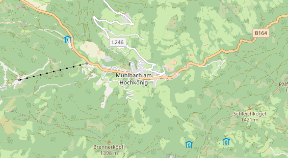Ausflugsziel auf Karte