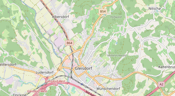 Destinazione dell'escursione sulla carta