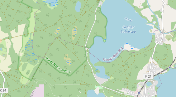 Destinazione dell'escursione sulla carta