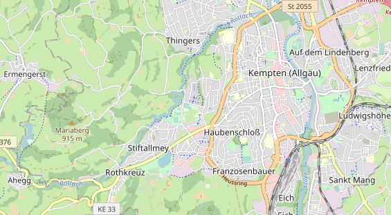 Destination d'excursion sur la carte