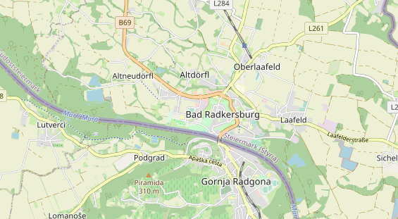 Destination d'excursion sur la carte