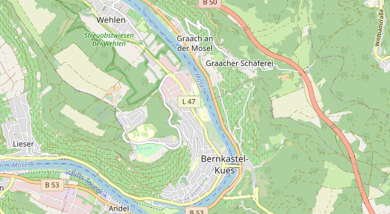 Destination d'excursion sur la carte