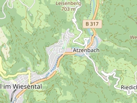 Destination d'excursion sur la carte