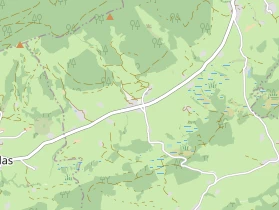 Destination d'excursion sur la carte