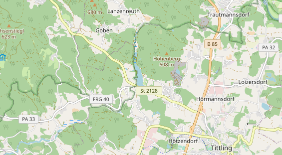 Destination d'excursion sur la carte