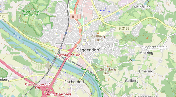 Ausflugsziel auf Karte