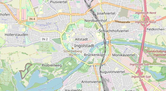 Destinazione dell'escursione sulla carta