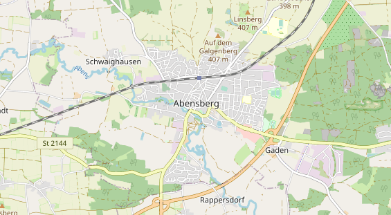 Excursiebestemming op kaart