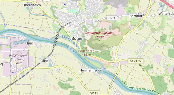 Destination d'excursion sur la carte