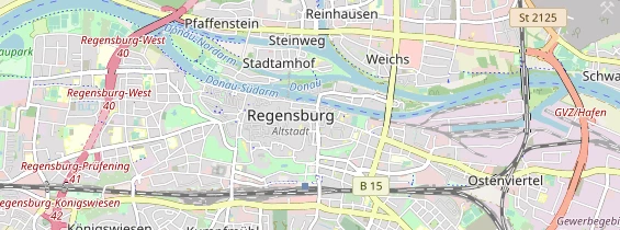 Excursiebestemming op kaart