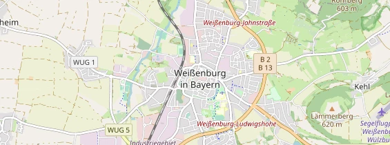 Destination d'excursion sur la carte