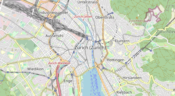 Excursiebestemming op kaart