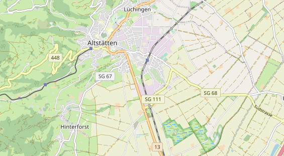 Destination d'excursion sur la carte