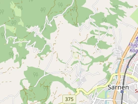 Destination d'excursion sur la carte