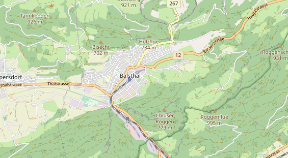 Destination d'excursion sur la carte