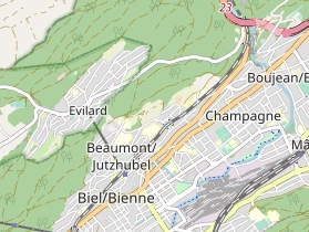 Destinazione dell'escursione sulla carta