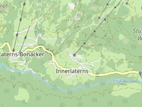 Destinazione dell'escursione sulla carta