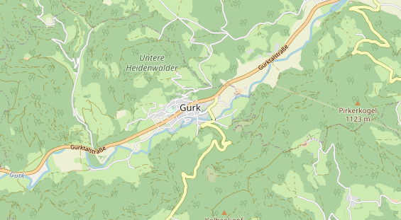 Excursiebestemming op kaart