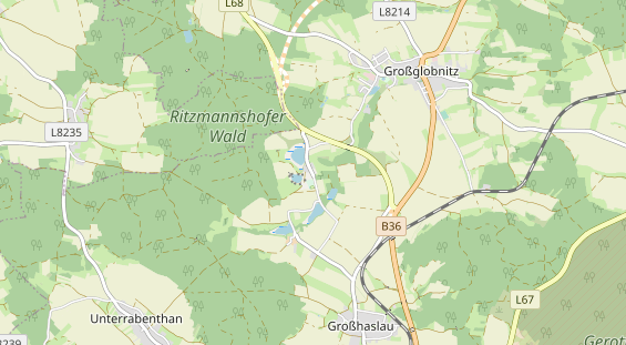 Excursiebestemming op kaart