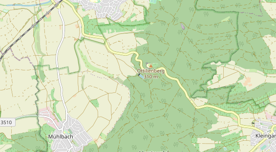 Destination d'excursion sur la carte