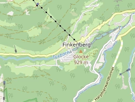 Excursiebestemming op kaart